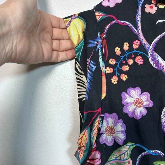Anthropologie Maeve Floral V-Neck Dress SZ S - Picture 6 of 10